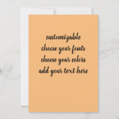 Invitation Danseuse du ventre déesse (Dos)