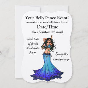 Invitation Danseuse du ventre Poissons