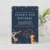 Invitation Danseuse élégante |Anniversaire (Debout devant)