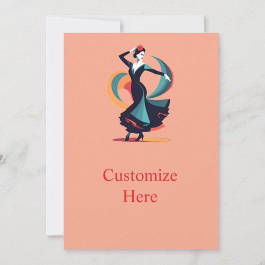 Invitation Danseuse flamenco Thunder_Cove (Dos)