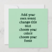 Invitation Danseuse Jingle Belly (Dos)