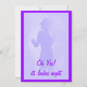 Invitation danseuse violette (Dos)