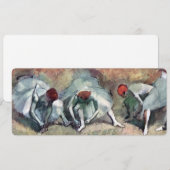 Invitation Danseuses attachant leurs chaussures par Edgar Deg (Devant / Derrière)