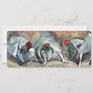 Invitation Danseuses attachant leurs chaussures par Edgar Deg