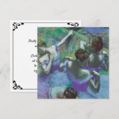 Invitation Danseuses bleues d'Edgar Degas, Impressionnisme vi (Devant / Derrière)
