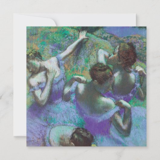 Invitation Danseuses bleues d'Edgar Degas, Impressionnisme vi (Devant)