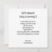 Invitation Dansons ! Danse de cheval magique en ballet, Cheva (Dos)