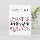 Invitation Dansons les couples de danse (Debout devant)