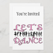 Invitation Dansons les couples de danse (Devant / Derrière)