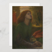Invitation Dante Gabriel Rossetti - Beata Beatrix (Devant / Derrière)