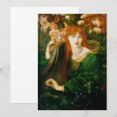 Invitation Dante Gabriel Rossetti - La Ghirlandata (Devant / Derrière)