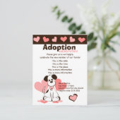 Invitation Daphné le chien adopté (Debout devant)