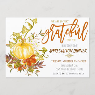 Invitation d'appréciation d'automne, Grateful For