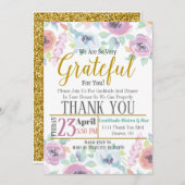 Invitation d'appréciation, reconnaissante pour (Devant / Derrière)