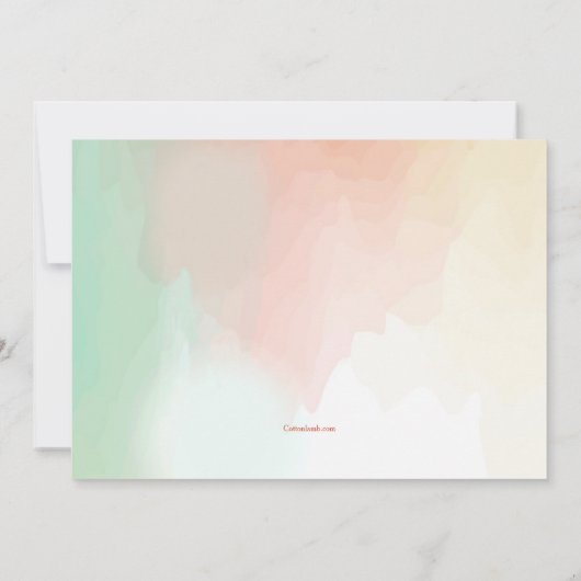 Invitation d'après-midi d'automne (Dos)