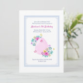 Invitation d'aquarelle d'oeuf de pâques (Debout devant)