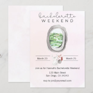 Invitation d'aquarelle pour un enterrement de vie 