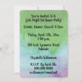 Invitation d'aquarelle Spring Bird Bunco Party (Dos)