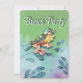 Invitation d'aquarelle Spring Bird Bunco Party (Devant)