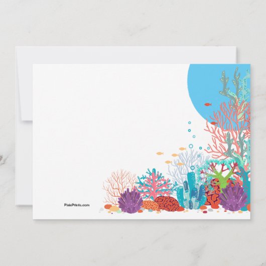 Invitation d'aquarium (Dos)