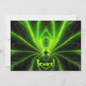 Invitation d'araignée radioactive d'Halloween (Devant)