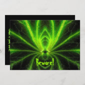 Invitation d'araignée radioactive d'Halloween (Devant / Derrière)