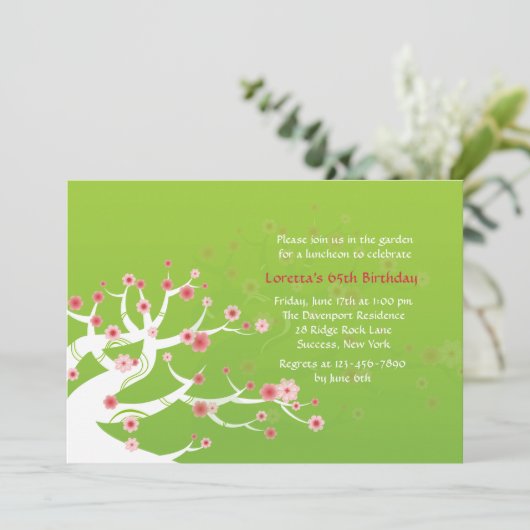 Invitation d'arbre de Bonsai (Debout devant)