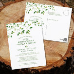 Invitation d'arbre de réunion familiale moderne<br><div class="desc">Invitations de cartes postales économiques pour une réunion de famille ou un événement de réunion de famille avec un arbre de famille en vert. Tout le texte est modifiable en conséquence pour votre type d'événement. Les principales informations sur l'invitation sont dupliquées de part et d'autre. ASSISTANCE : Pour obtenir de...</div>