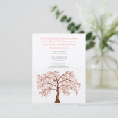 Invitation d'arbre de Sakura de fleurs de cerisier (Debout devant)