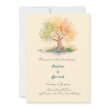 invitation d'arbre futuriste