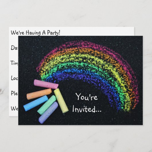 Invitation d'arc-en-ciel (Devant / Derrière)