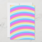 Invitation d'arc-en-ciel d'invitation (Dos)