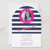 Invitation d'arche de photo d'anniversaire 30 ans (Devant)