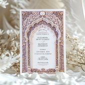 Invitation d'arche ornate Mariage Filigree Gold de