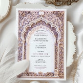 Invitation d'arche ornate Mariage Filigree Gold de