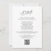 Invitation DARCY Classic Black White C'est un Baby shower gar (Dos)