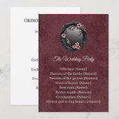 Invitation Dark Academia Gothic Mirror Procession Card (Devant / Derrière)