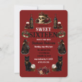 Invitation Dark Academia gothique Sweet 16 (Devant)