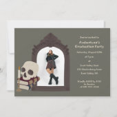 Invitation Dark Academia Photo Graduation Party (Devant)