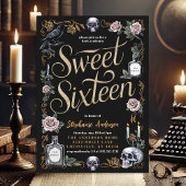 Invitation Dark Academia Sweet sixteen