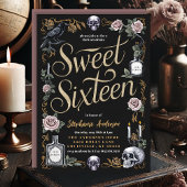 Invitation Dark Academia Sweet sixteen