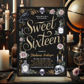 Invitation Dark Academia Sweet sixteen