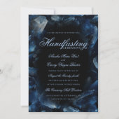 Invitation Dark Blue Boho Witch Crystals Black Handfasting (Devant)