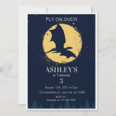 Invitation Dark Blue Dragon fête d'anniversaire (Devant)