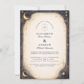 Invitation Dark Celestial Wedding (Devant)