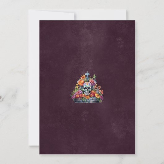 Invitation Dark Dia De Los Muertos (Dos)