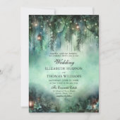 Invitation Dark Fairytale Mariage Enchanted Forest Thème (Devant)