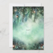 Invitation Dark Fairytale Mariage Enchanted Forest Thème (Dos)