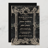 Invitation Dark Horror Till Death Do Us Part Wedding (Devant / Derrière)