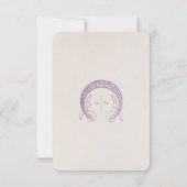 Invitation Dark Lavender Mariage INFO William Morris (Dos)